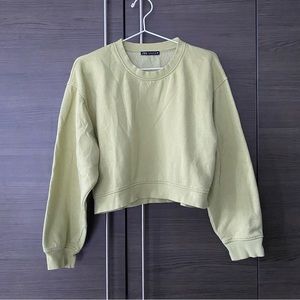 ✨FREE✨ Zara Lime Green Sweatshirt